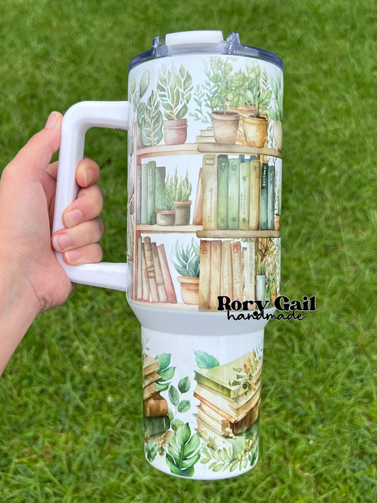 Rory Gail Handmade Books and Plants 40oz Quencher