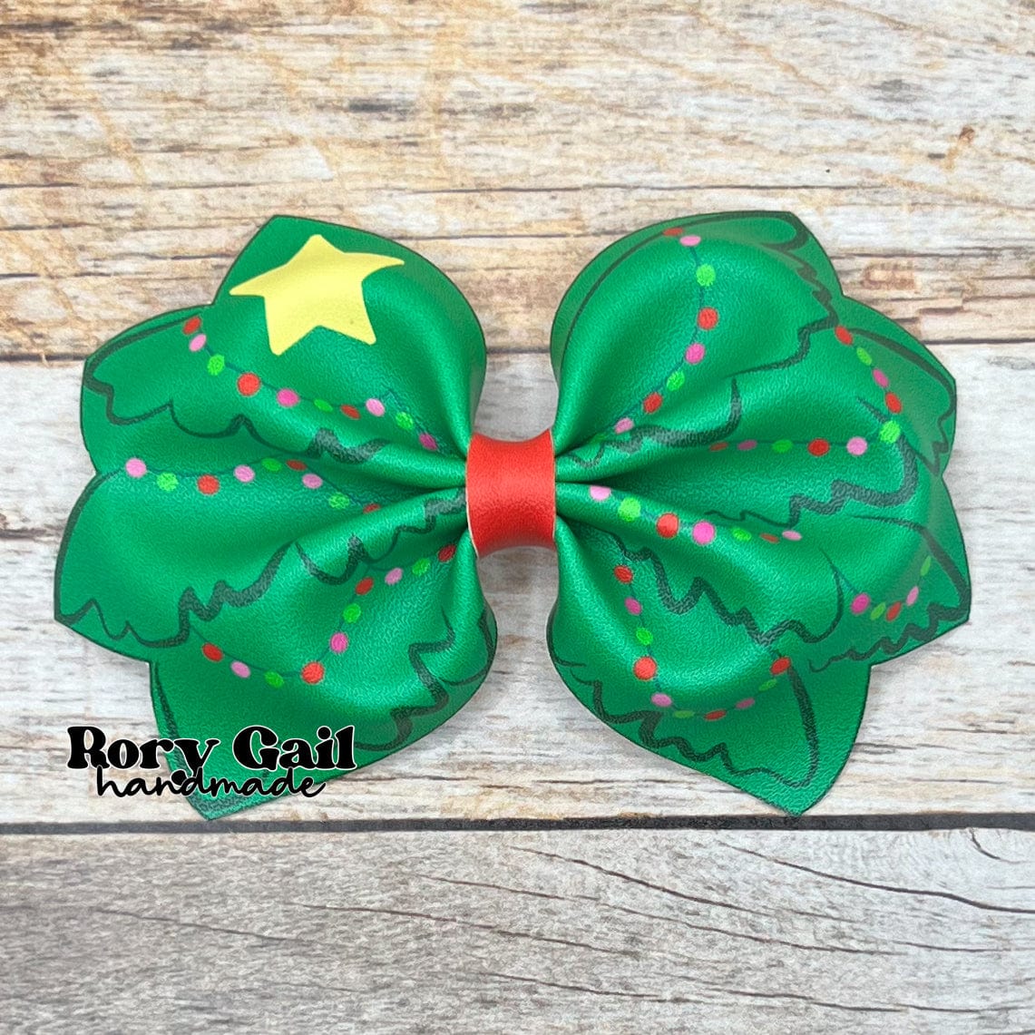 Rory Gail Handmade Christmas Tree Pinch Bow