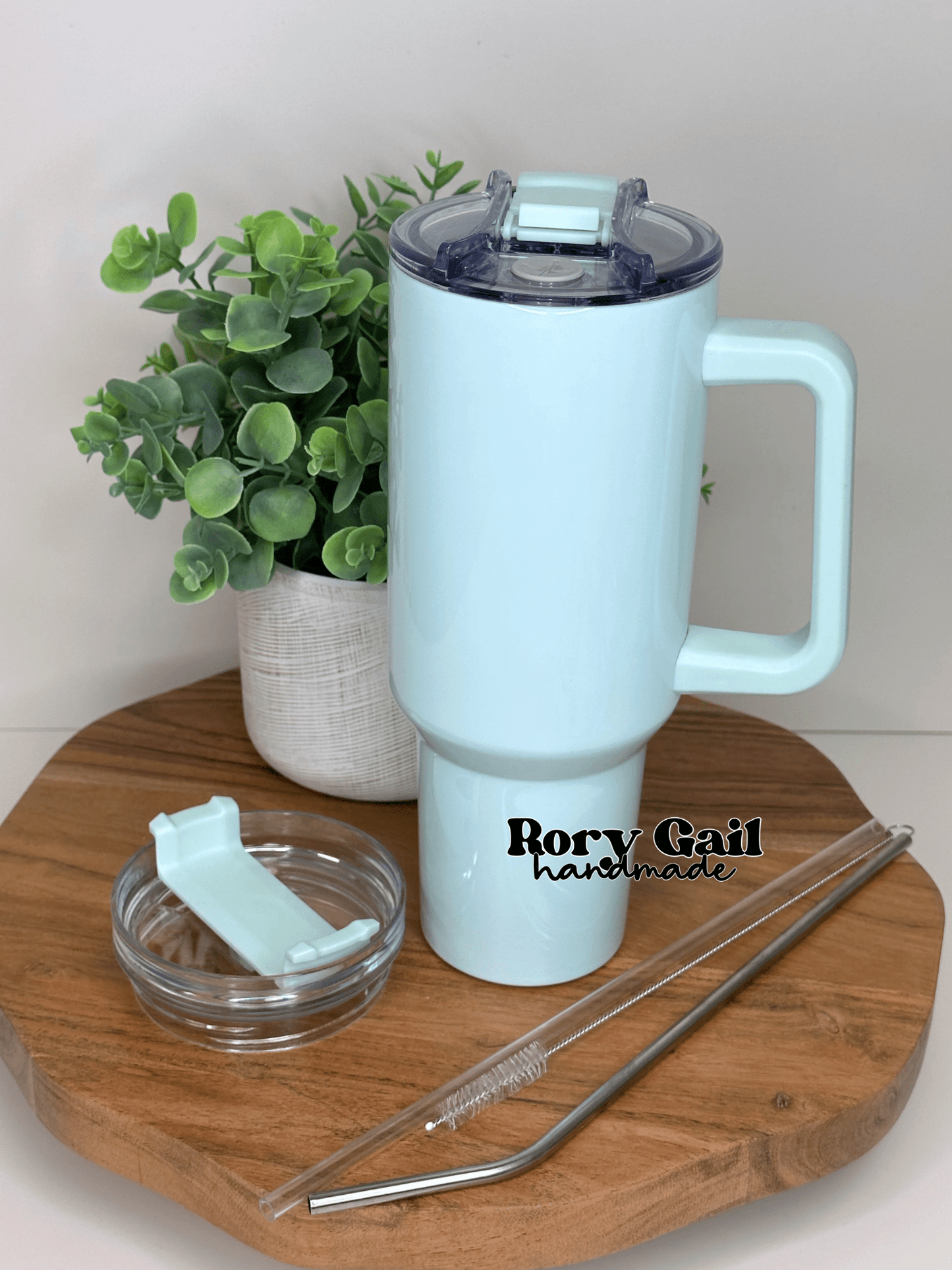 Rory Gail Handmade Mint Skylight 40oz Quencher