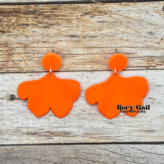 Rory Gail Handmade Neon Petals Acrylic Earrings