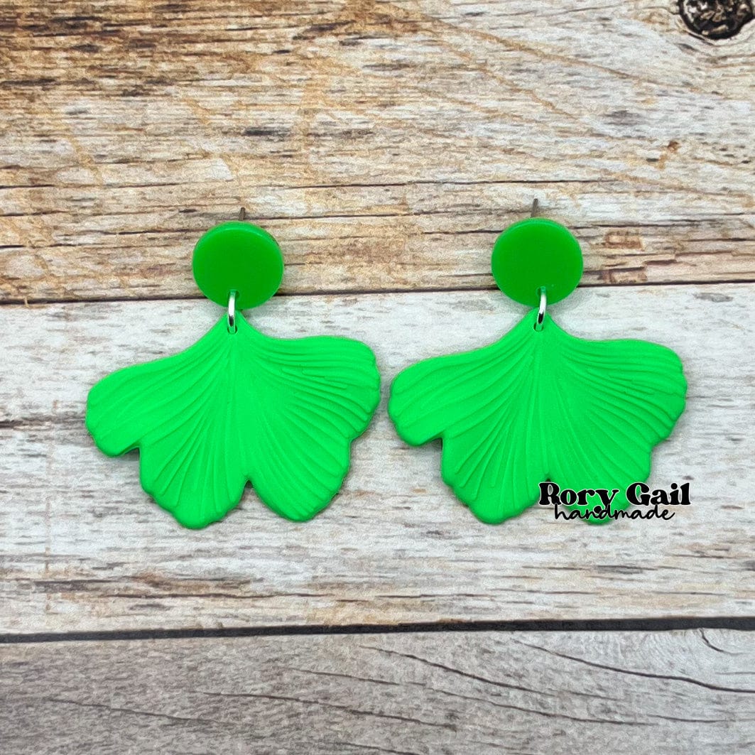 Rory Gail Handmade Neon Petals Acrylic Earrings