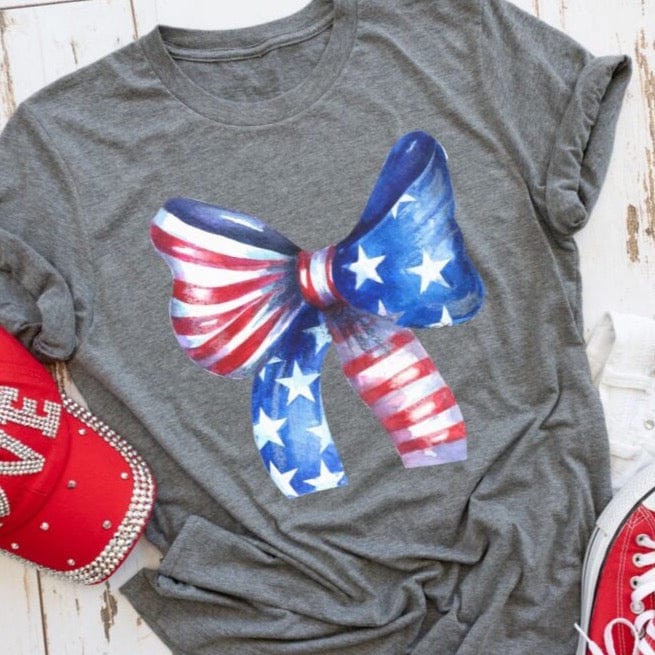 Rory Gail Handmade Shirts & Tops Flag Bow