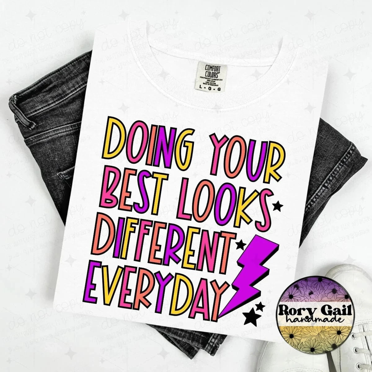 OCo T-Shirt Doing Your Best Looks Different Everyday Adult Tee
