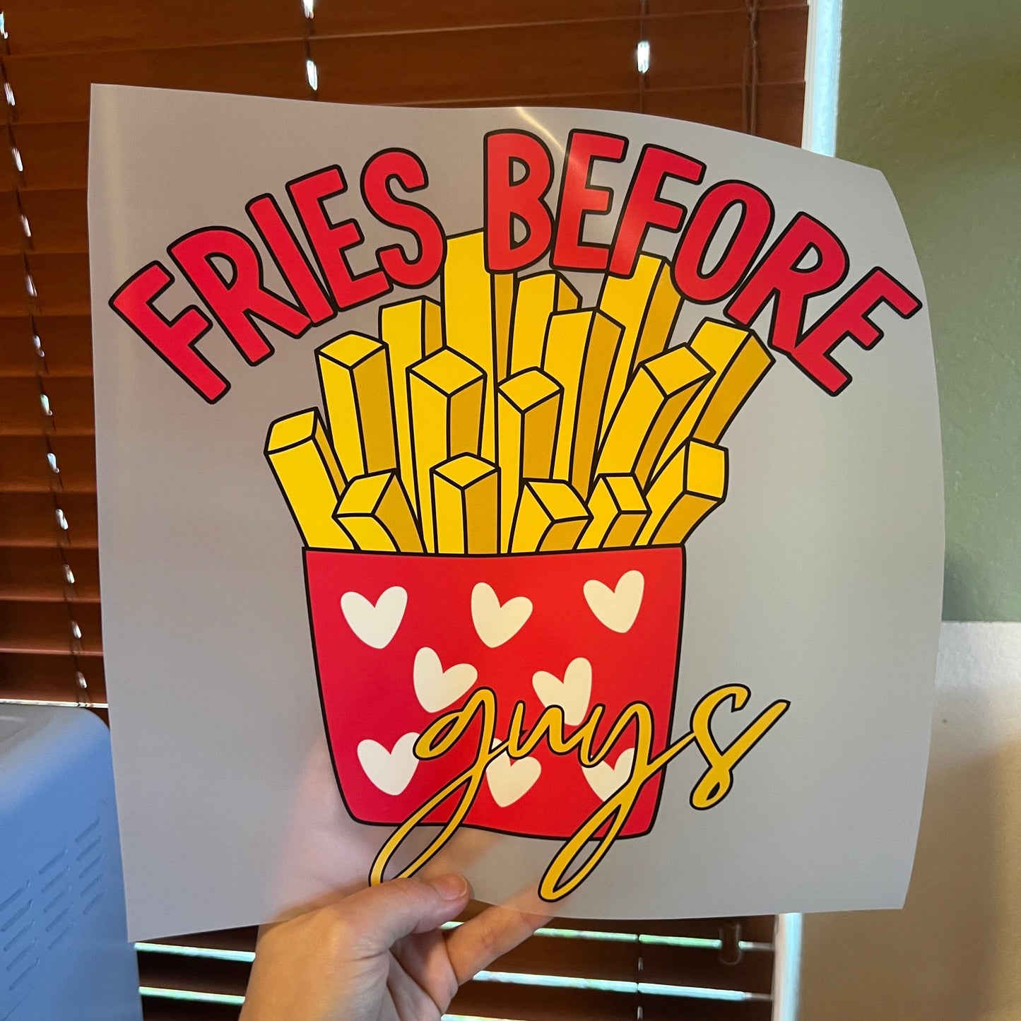 Rory Gail Handmade T-Shirt Fries Before Guys Adult Tee