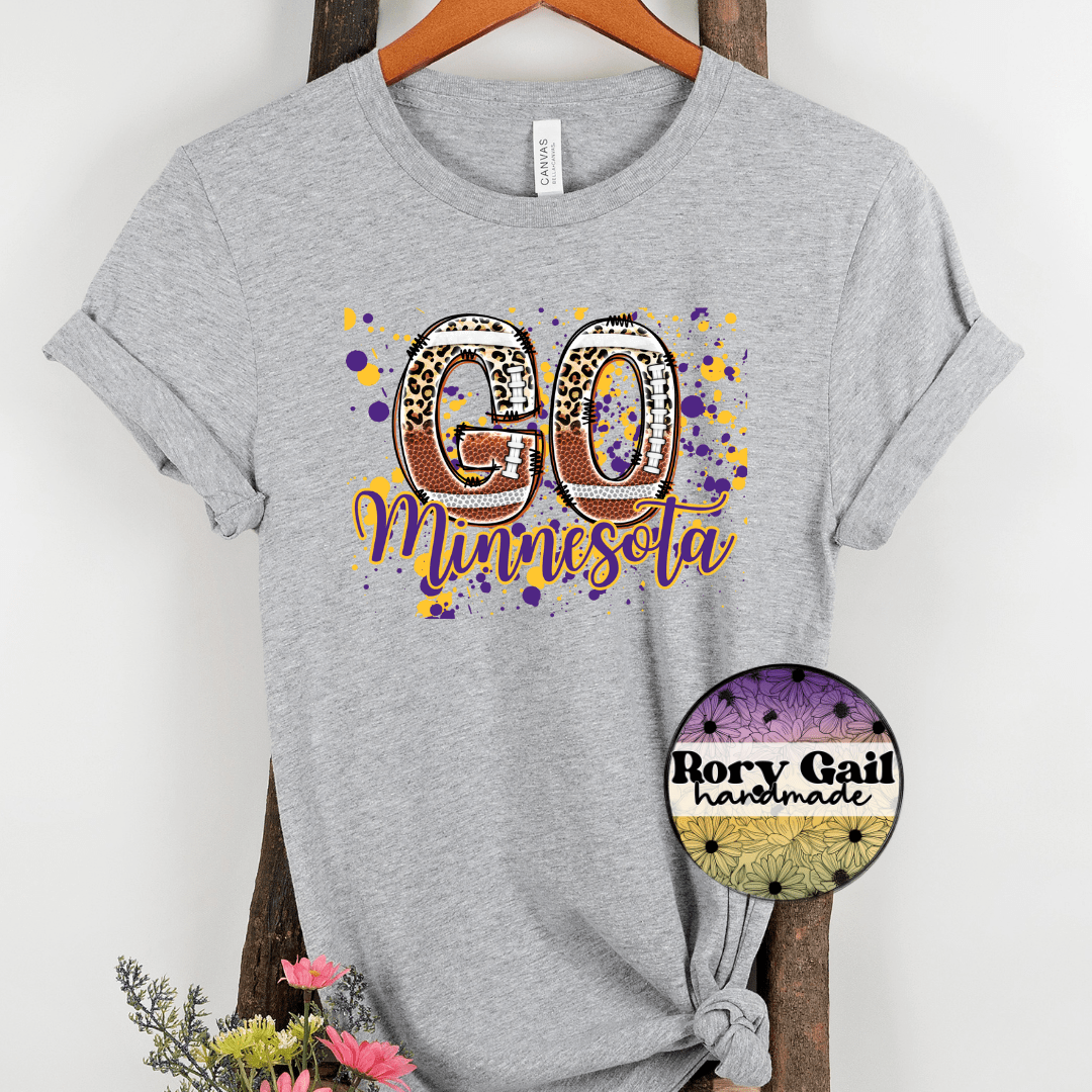Rory Gail Handmade T-Shirt Minnesota Football Cities Adult Tee