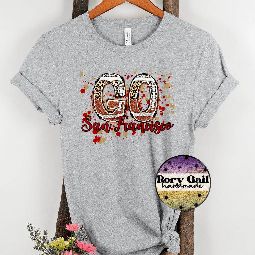 Rory Gail Handmade T-Shirt San Francisco Football Cities Adult Tee