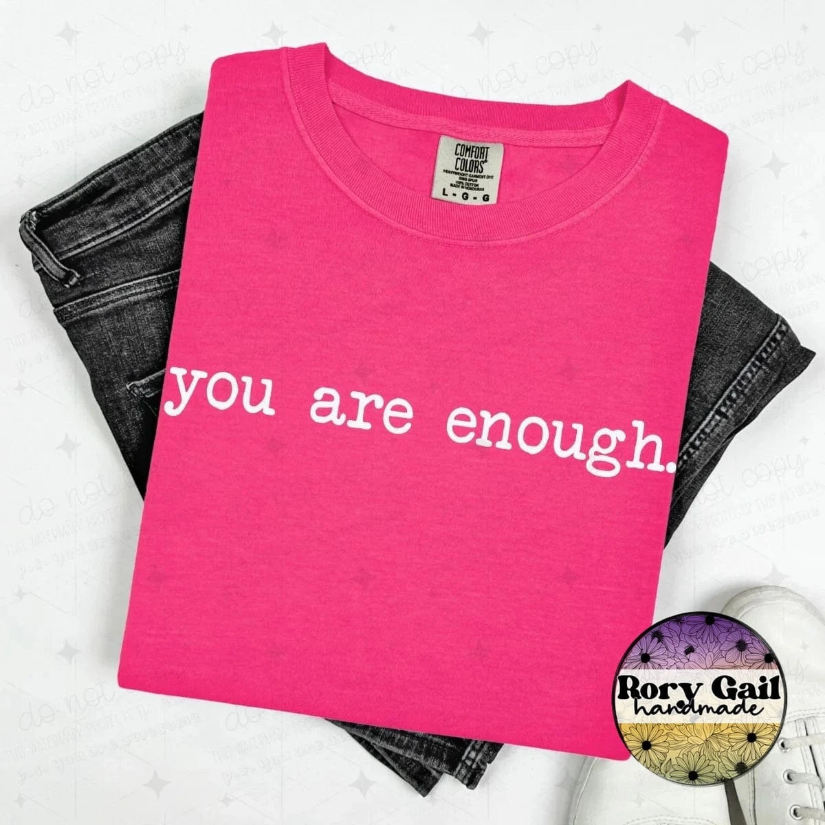 OCo T-Shirt You Are Enough Minimalist Adult Tee
