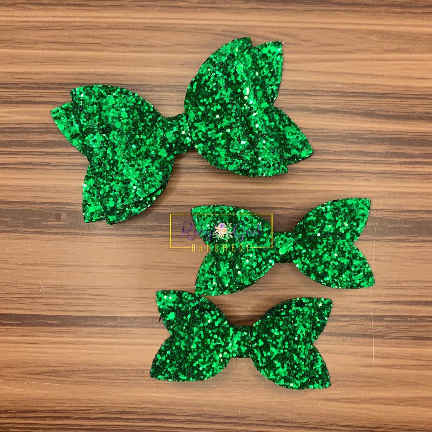 Rory Gail Handmade Bows Jalapeño Glitter