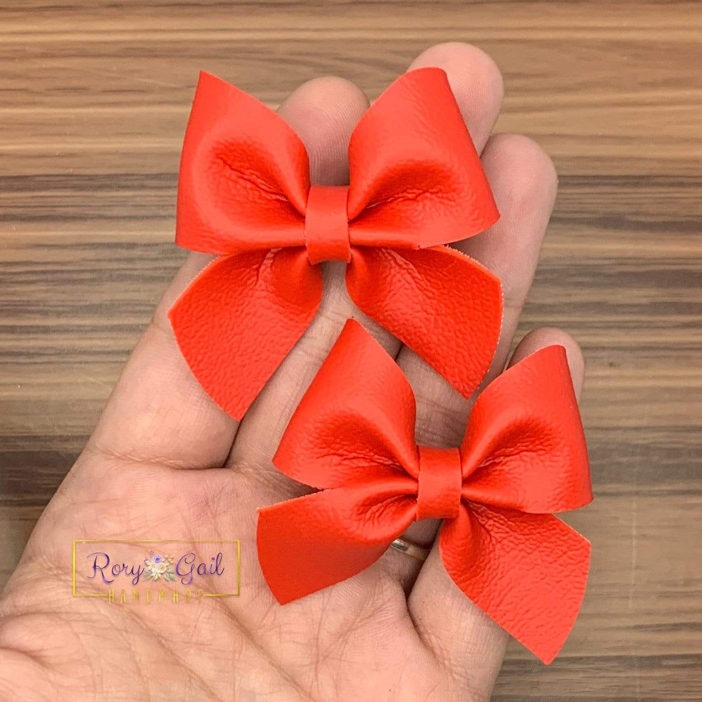 Rory Gail Handmade Bows Red 2 inch Sailor Piggies