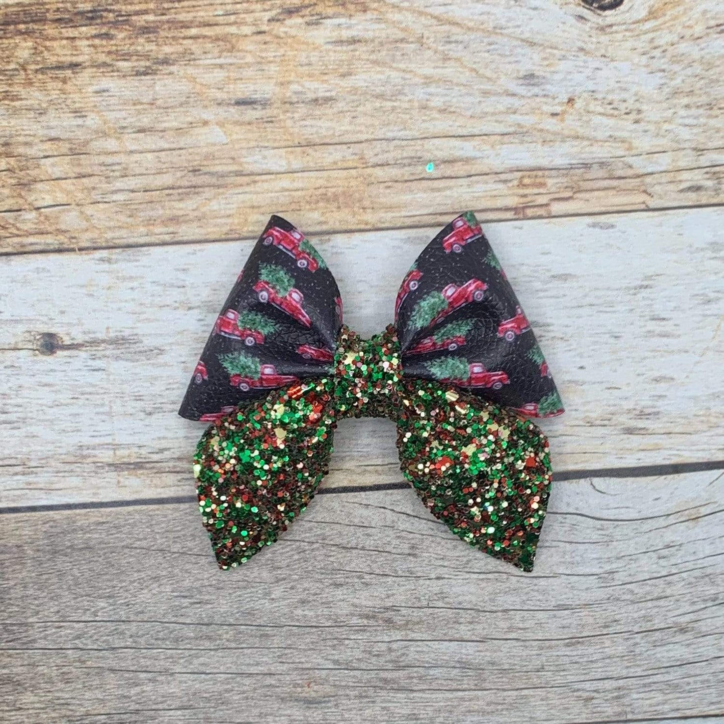 Rory Gail Handmade Christmas Tree Trucks 3 inch Sailor Bow