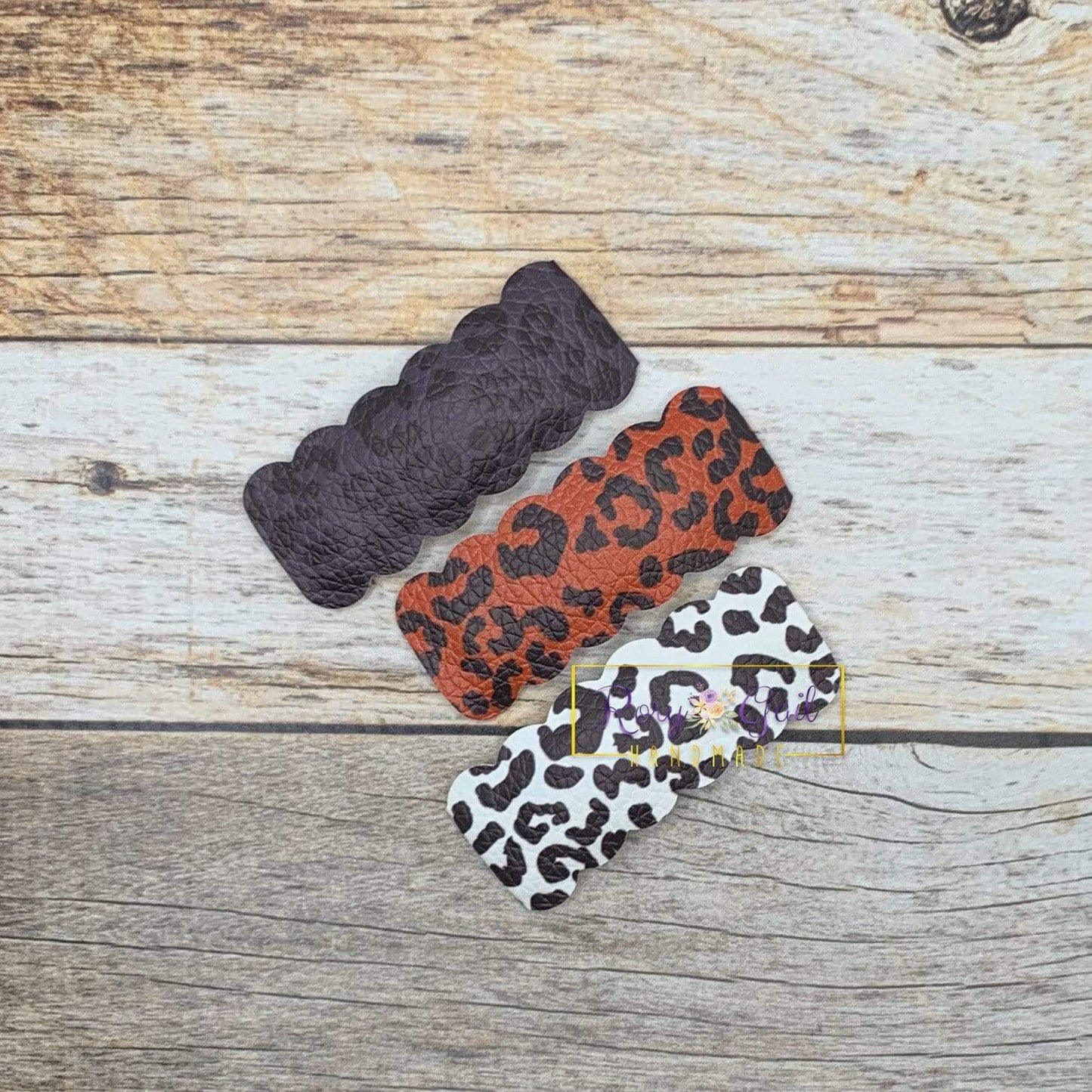 Rory Gail Handmade Clips Leopard Mix 2” Snap Clip Set