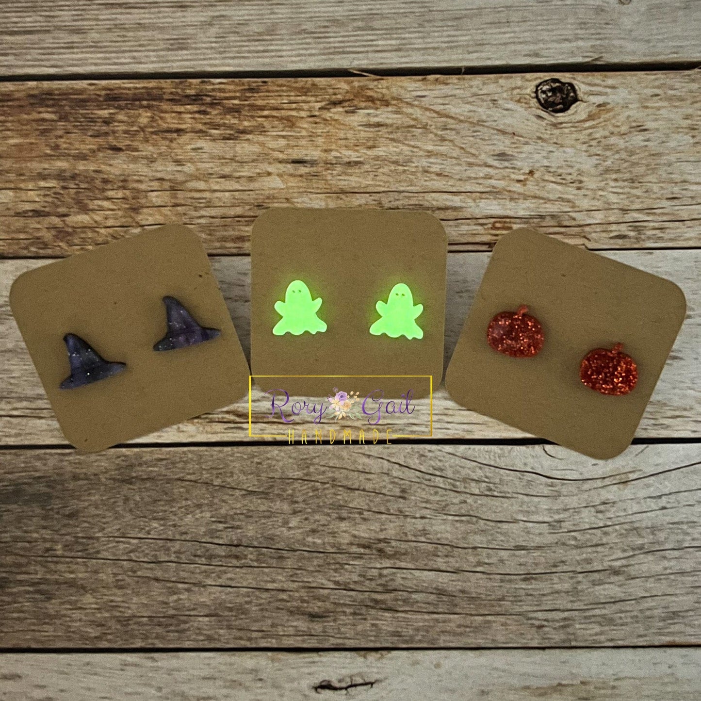 Rory Gail Handmade Earrings Halloween Acrylic Stud Earrings