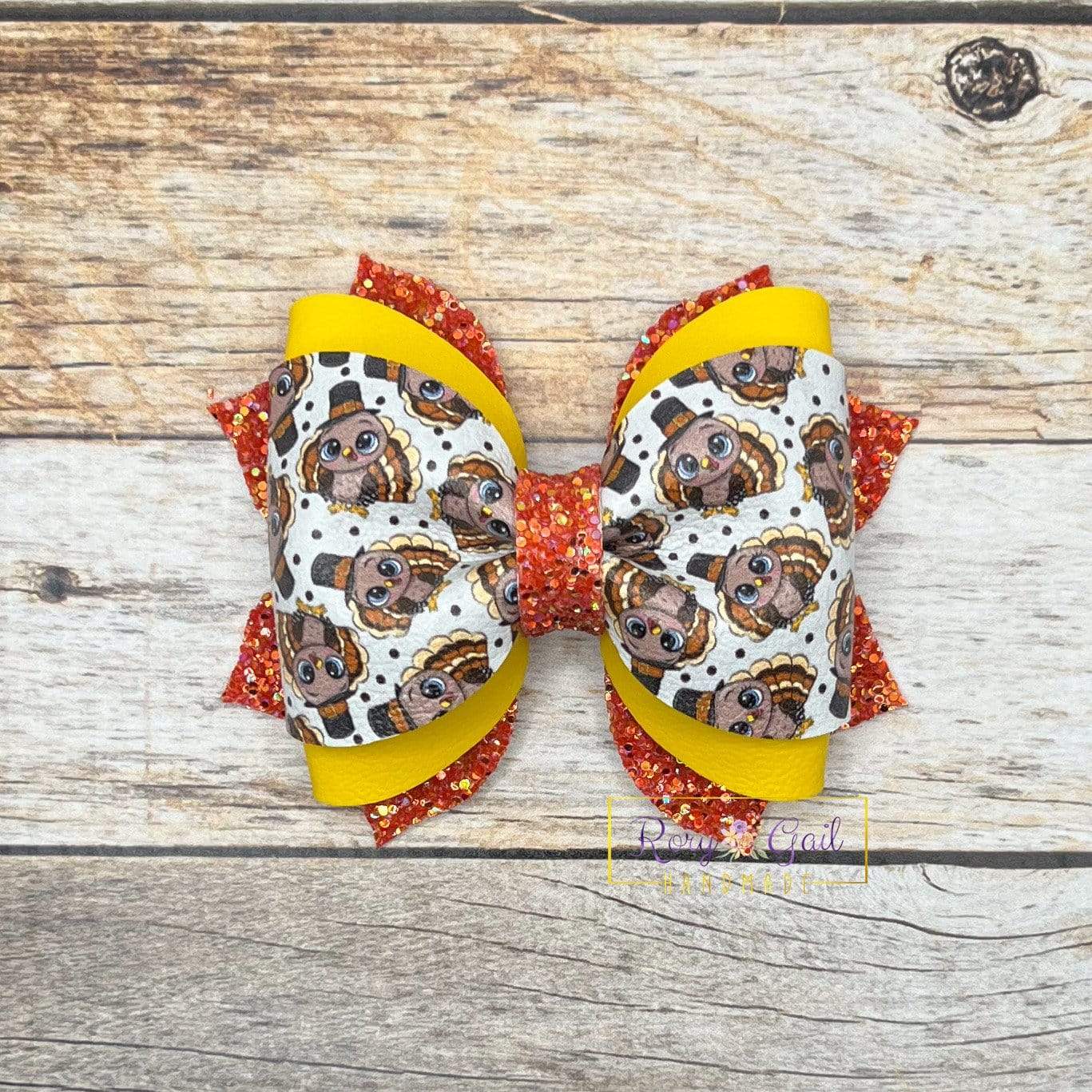 Rory Gail Handmade Gobble 3.5” Phoebe Bow