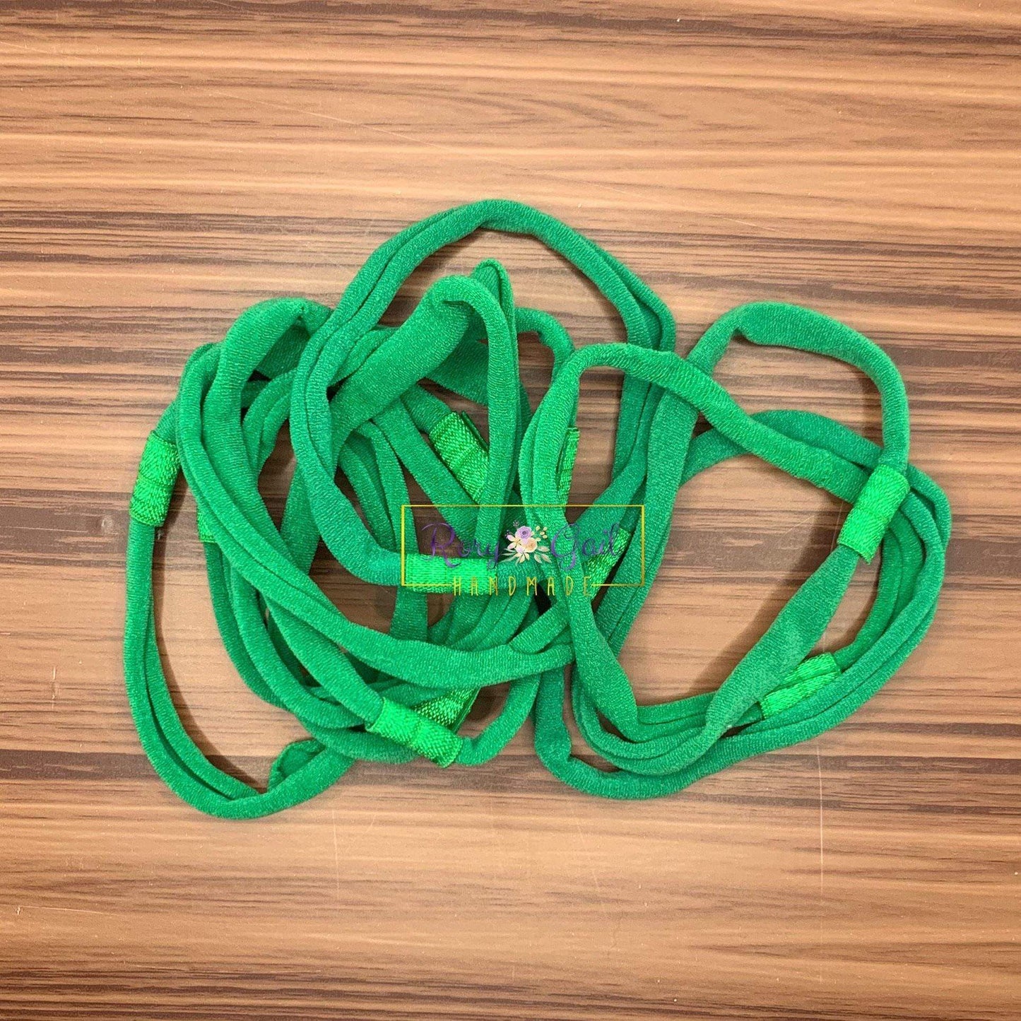 Rory Gail Handmade Green Interchangeable Nylon Headbands