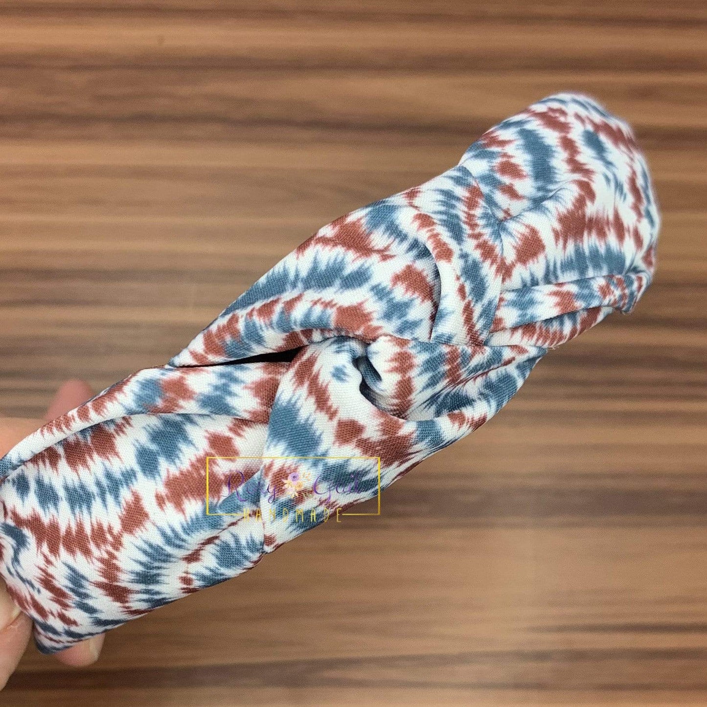 Rory Gail Handmade Headband RWB Tie Dye Top Knot Headband