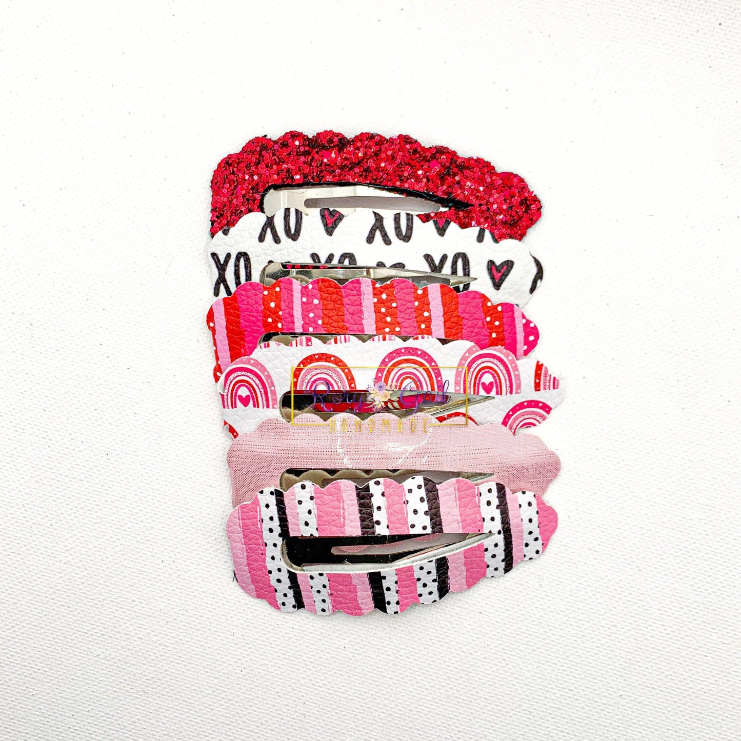 Rory Gail Handmade Large Scalloped Snap Clips