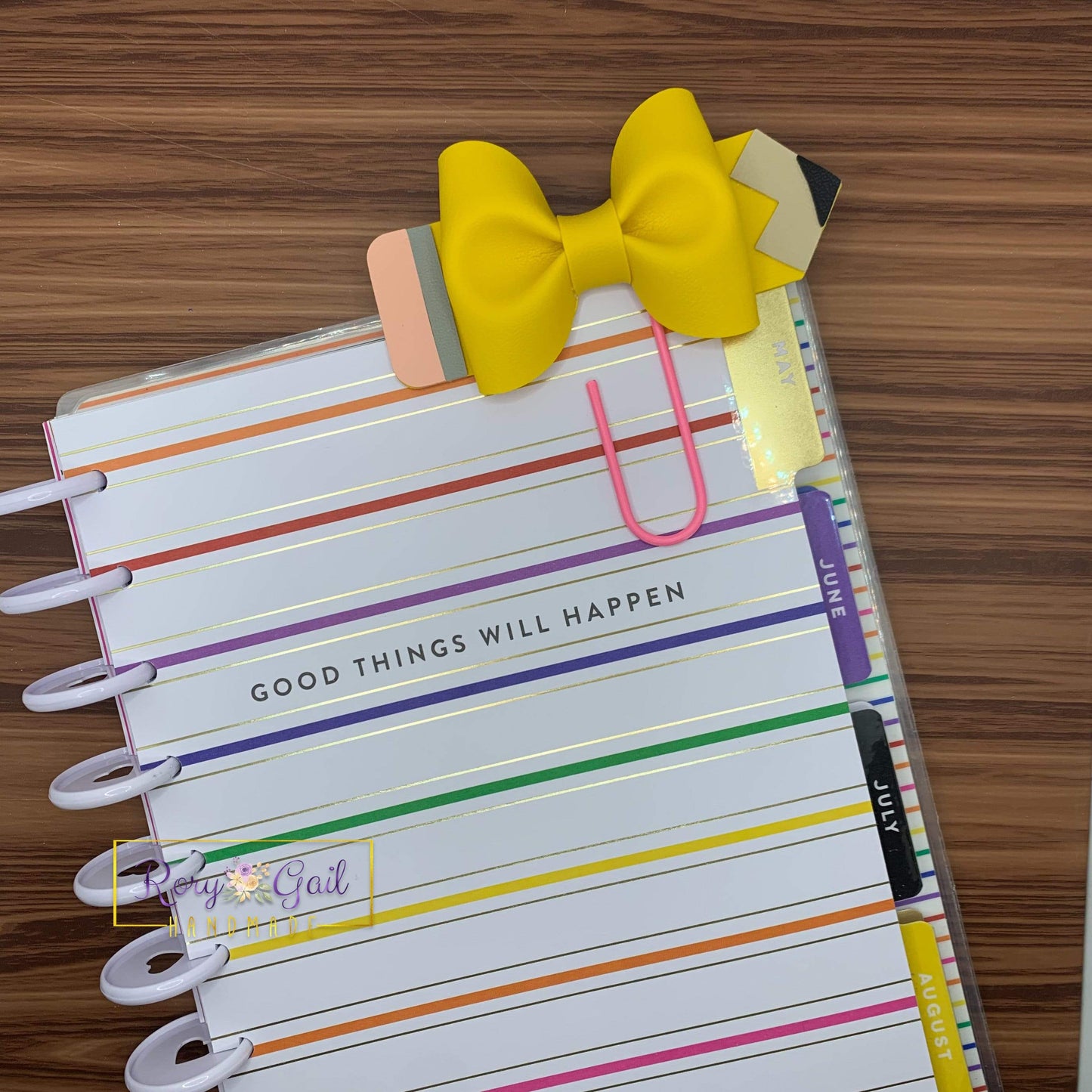 Rory Gail Handmade Paperclips Pencil Bow Paperclip