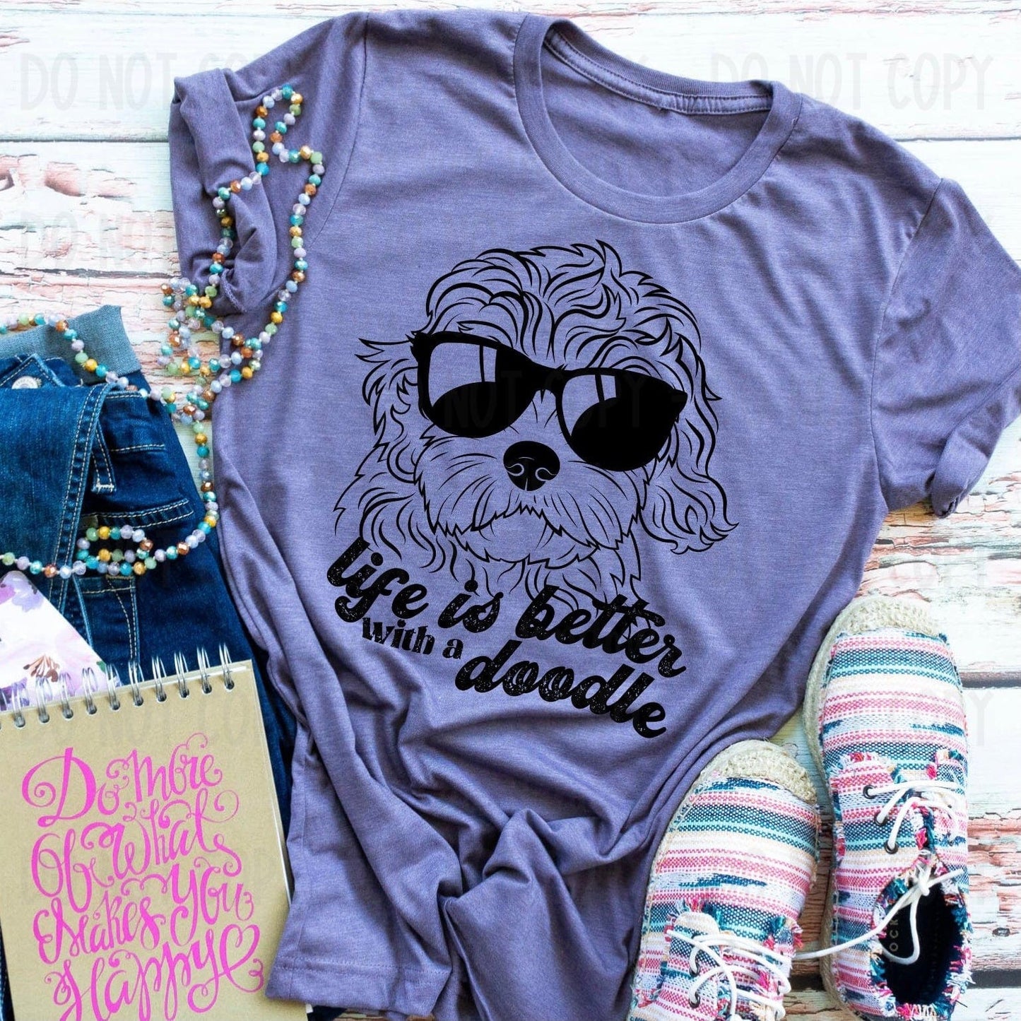 Rory Gail Handmade Shirts & Tops Life Is Better With A Doodle Adult Tee