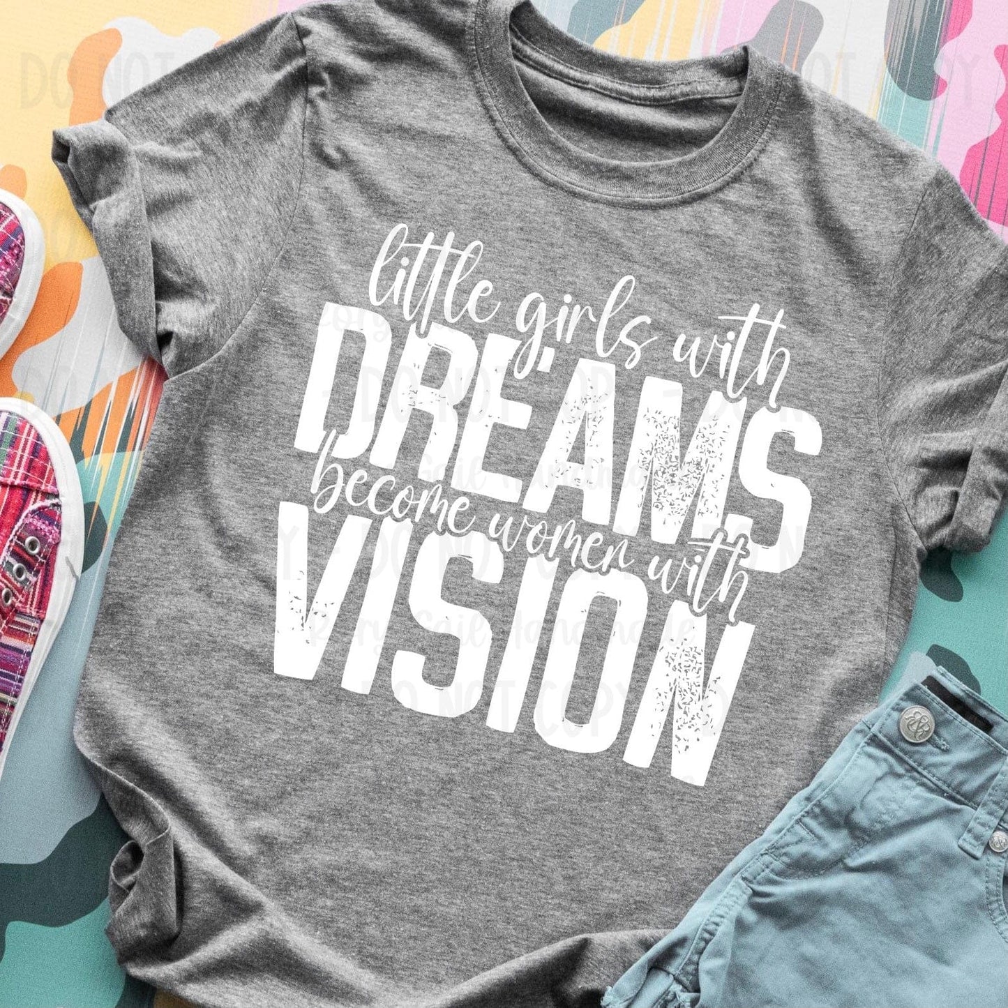 Rory Gail Handmade Shirts & Tops Little Girls With Dreams Adult Tee