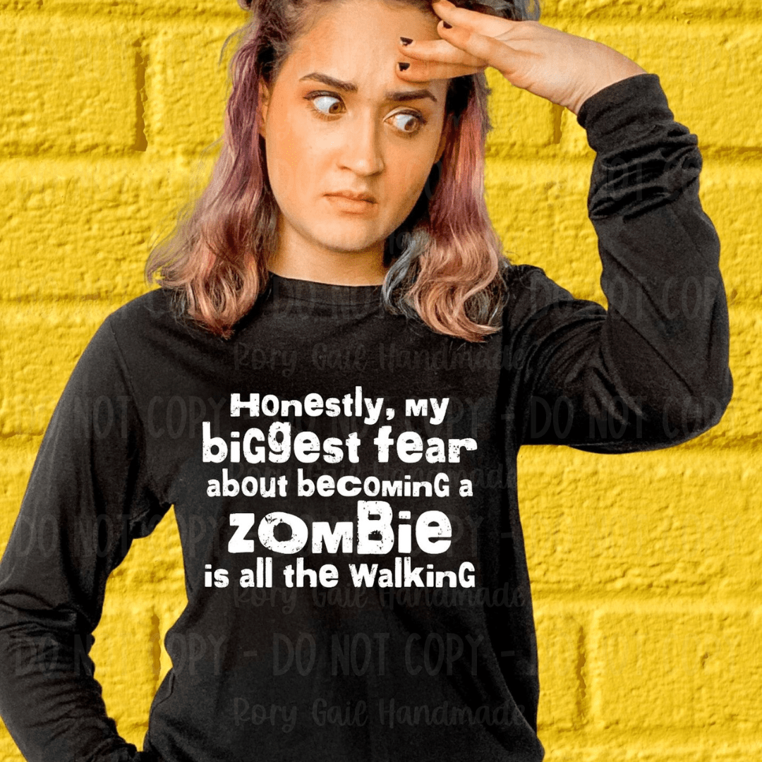 Rory Gail Handmade Shirts & Tops My Biggest Fear About Becoming A Zombie Adult
