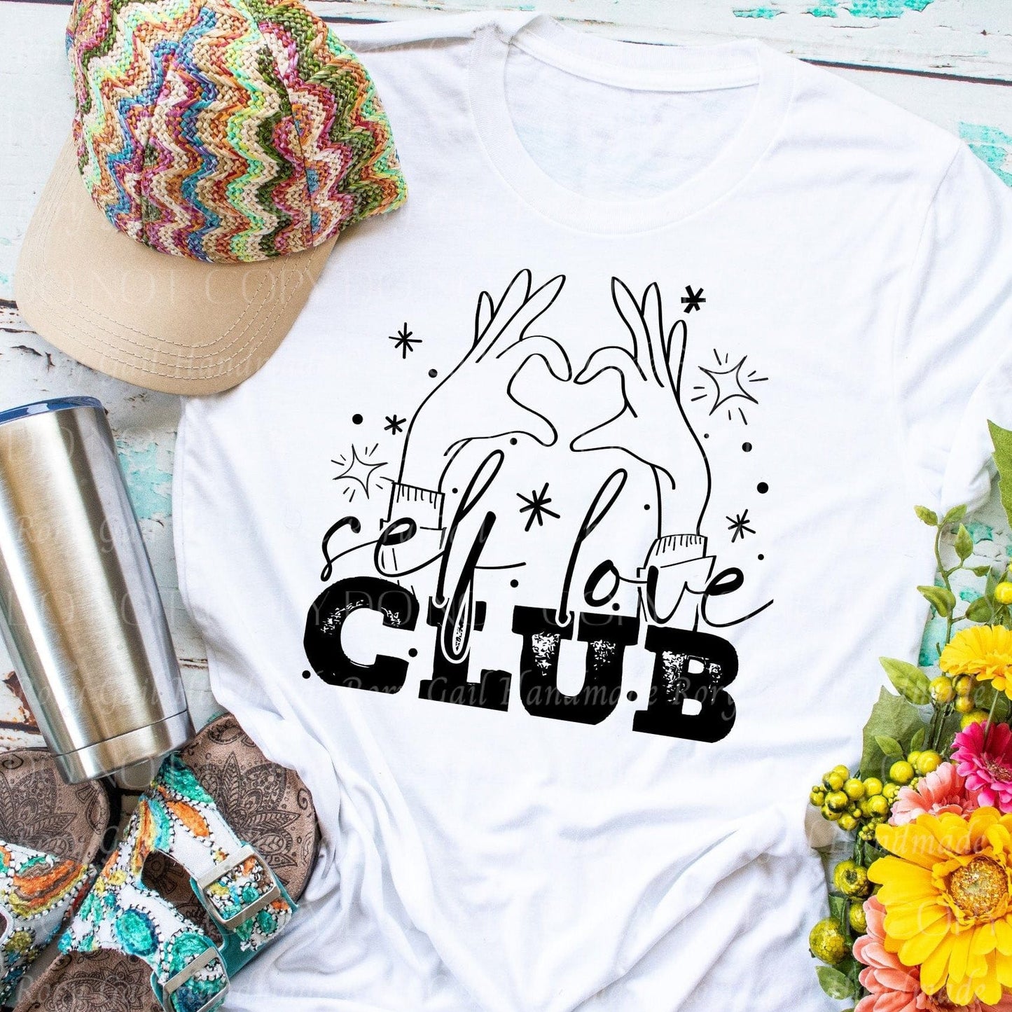Rory Gail Handmade Shirts & Tops Self Love Club Adult Tee