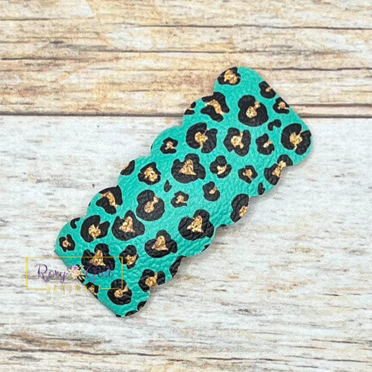 Rory Gail Handmade Snap Clips Glitter Leopard and Summer Embossed 2” Snap Clip (SINGLES)