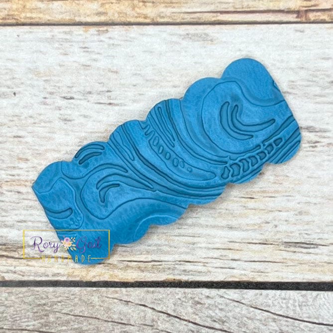 Rory Gail Handmade Snap Clips Ocean Embossed Glitter Leopard and Summer Embossed 2” Snap Clip (SINGLES)