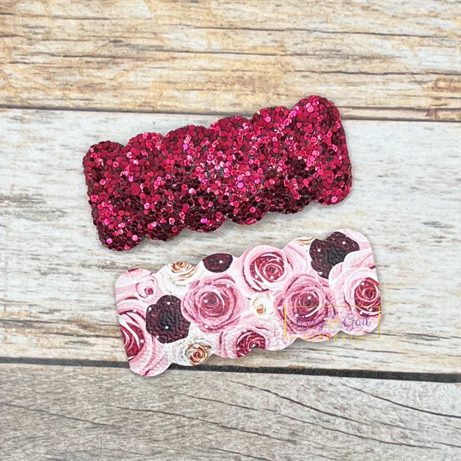 Rory Gail Handmade Snap Clips Roses 2” Snap Clip Set