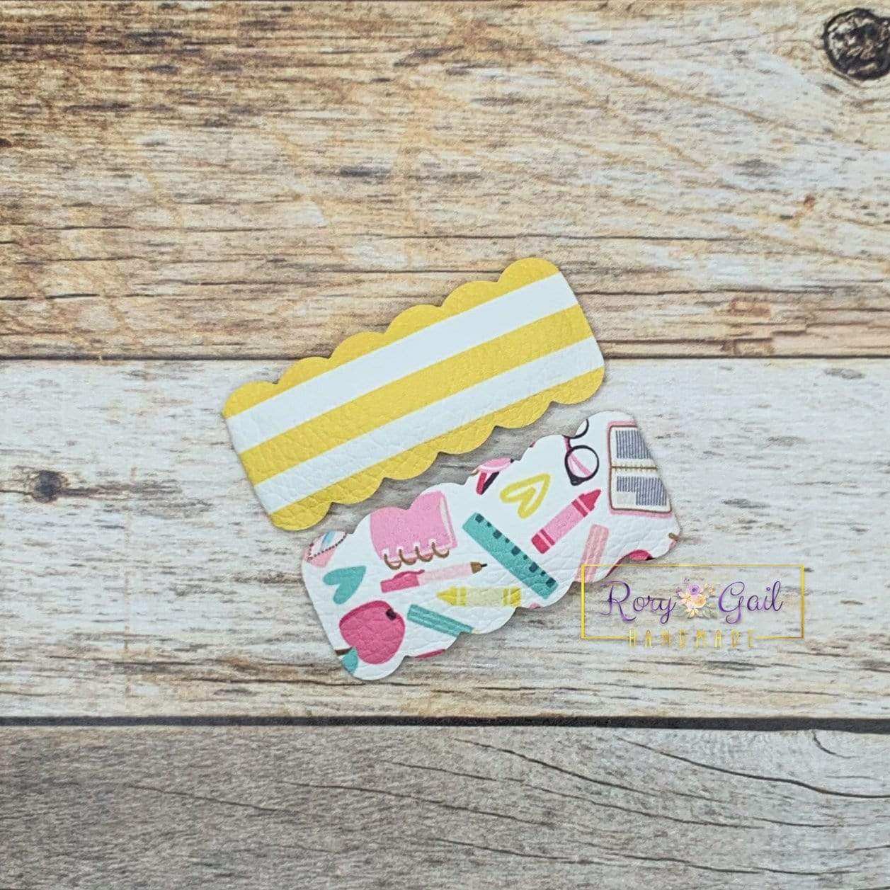 Rory Gail Handmade Snap Clips School Supplies 2” Snap Clip Set