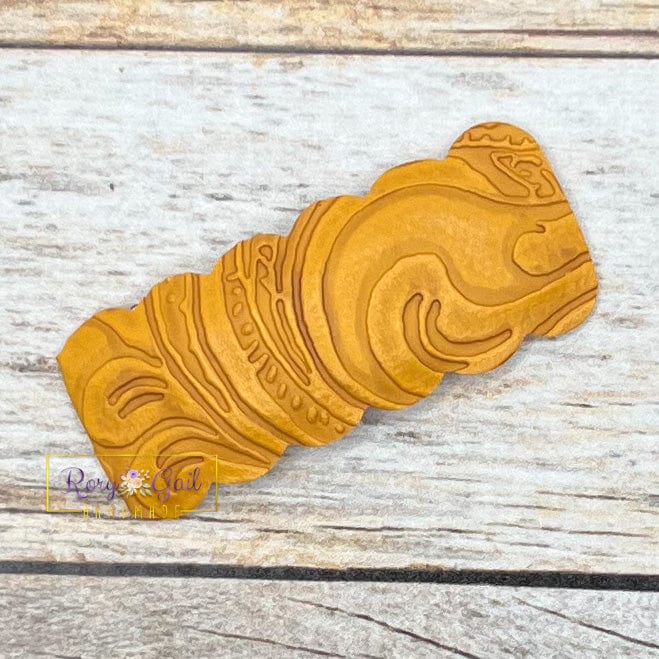 Rory Gail Handmade Snap Clips Sunflower Embossed Glitter Leopard and Summer Embossed 2” Snap Clip (SINGLES)