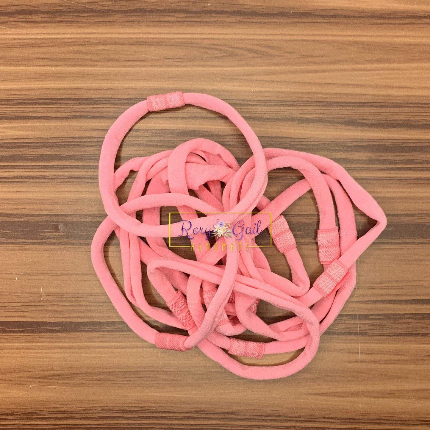Rory Gail Handmade Sweet Pink Interchangeable Nylon Headbands