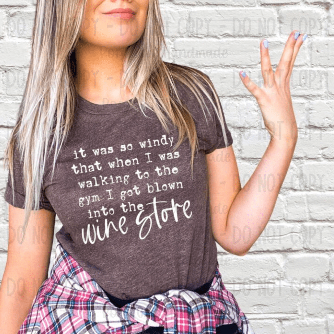HoopMama T-Shirt It Was So Windy Adult Tee