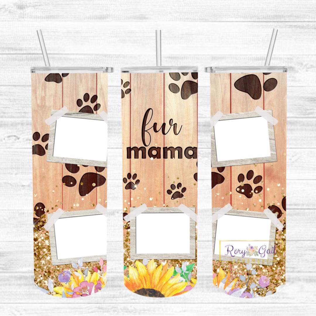 Rory Gail Handmade Tumblers Fur Mama 5 Photo - Sunflower Fur Mama Tumblers