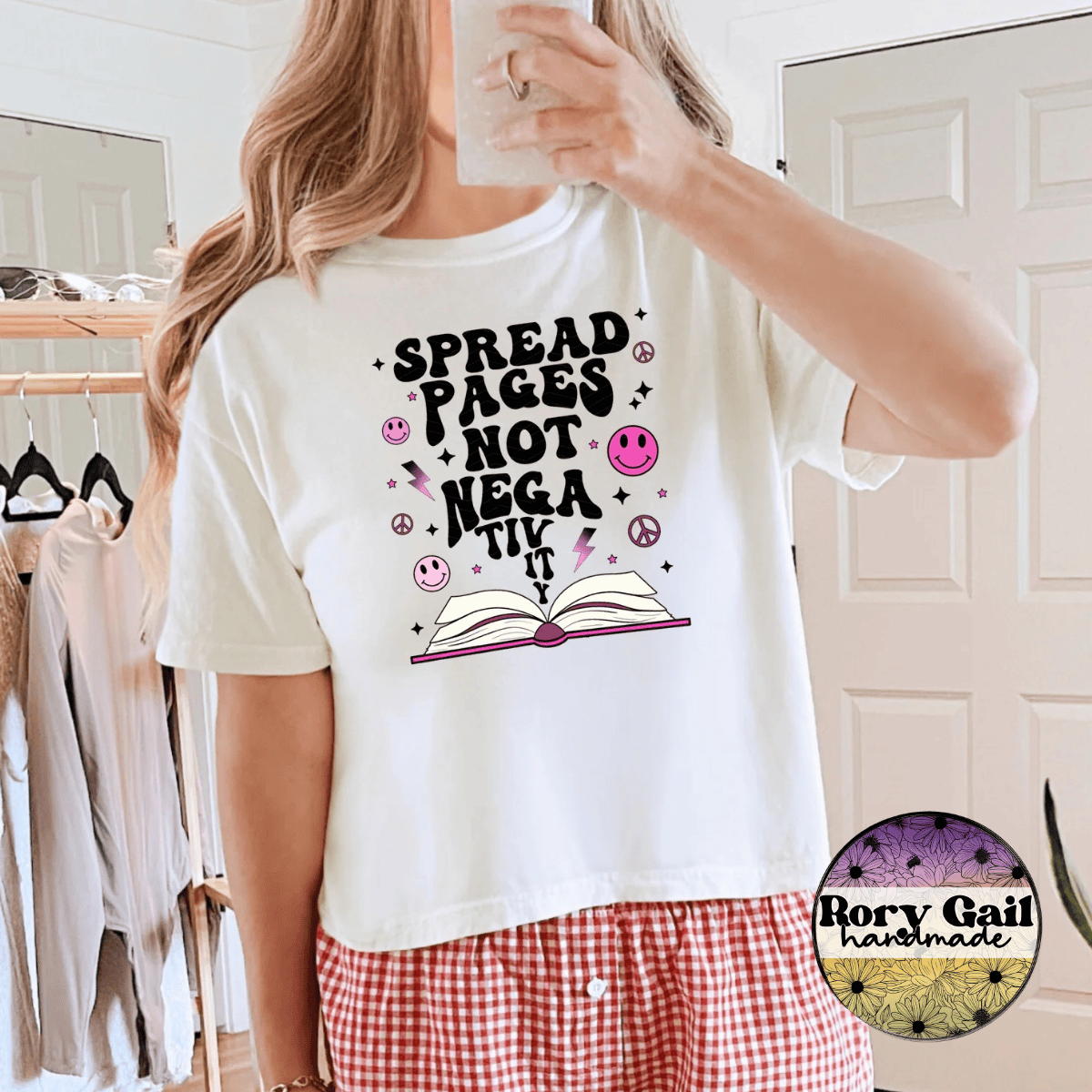 Neon Flamingo T-Shirt Spread Pages Not Negativity Tee
