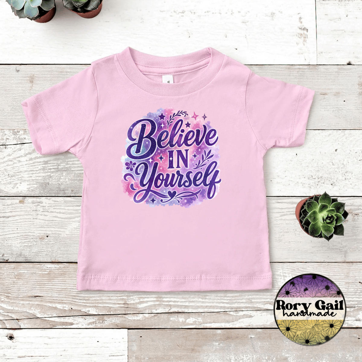 Rory Gail Handmade Believe In Yourself Kids Tee