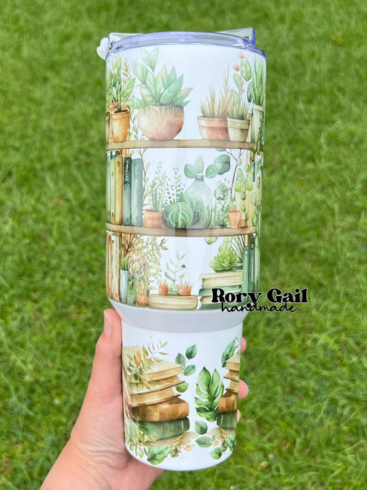 Rory Gail Handmade Books and Plants 40oz Quencher