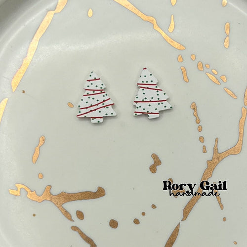 Rory Gail Handmade Earrings Christmas Snacks Acrylic Stud Earrings