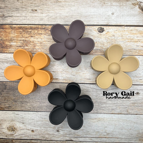 Rory Gail Handmade Fall Flower Claw Clips