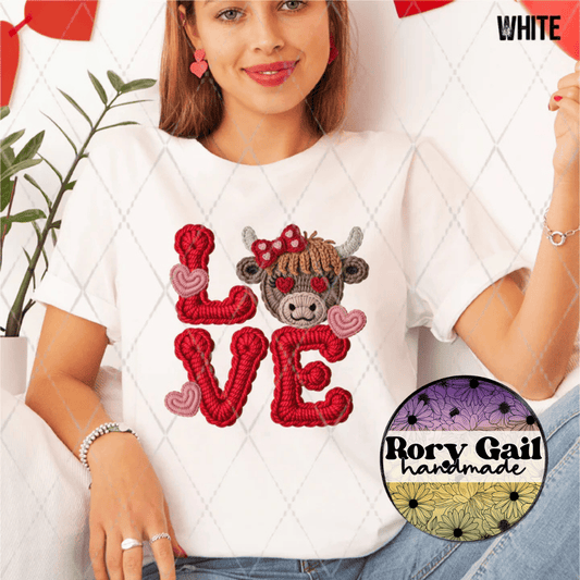 CSDS Love Highland Cow Adult Graphic Tee