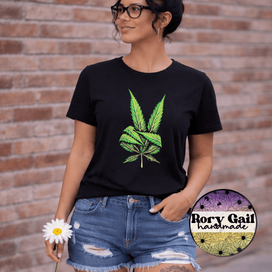Rory Gail Handmade Peace Leaf Tee