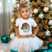 Load image into Gallery viewer, Rory Gail Handmade Shirt Bling Pink Santa Toddler/Youth
