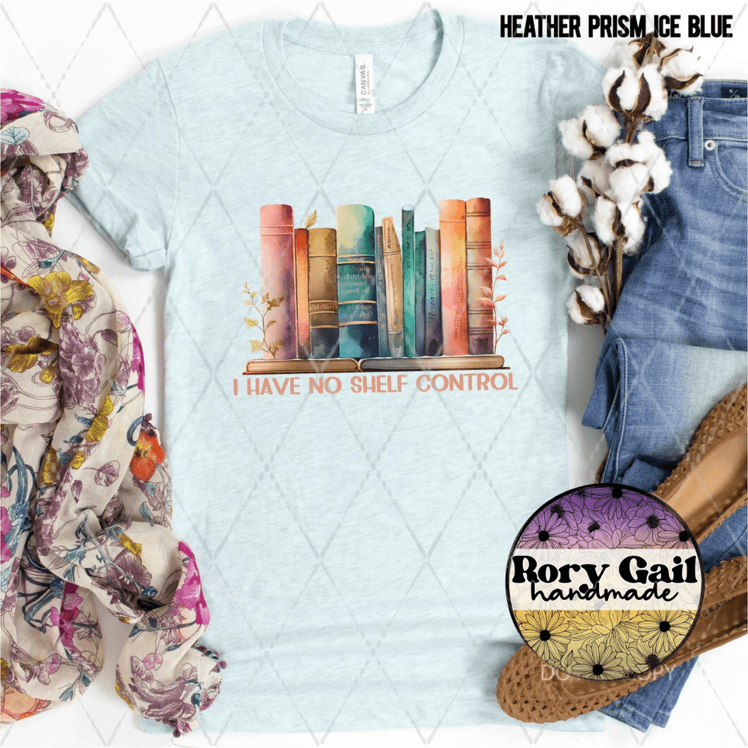 Rory Gail Handmade Shirt I Have No Shelf Control Adult Tee