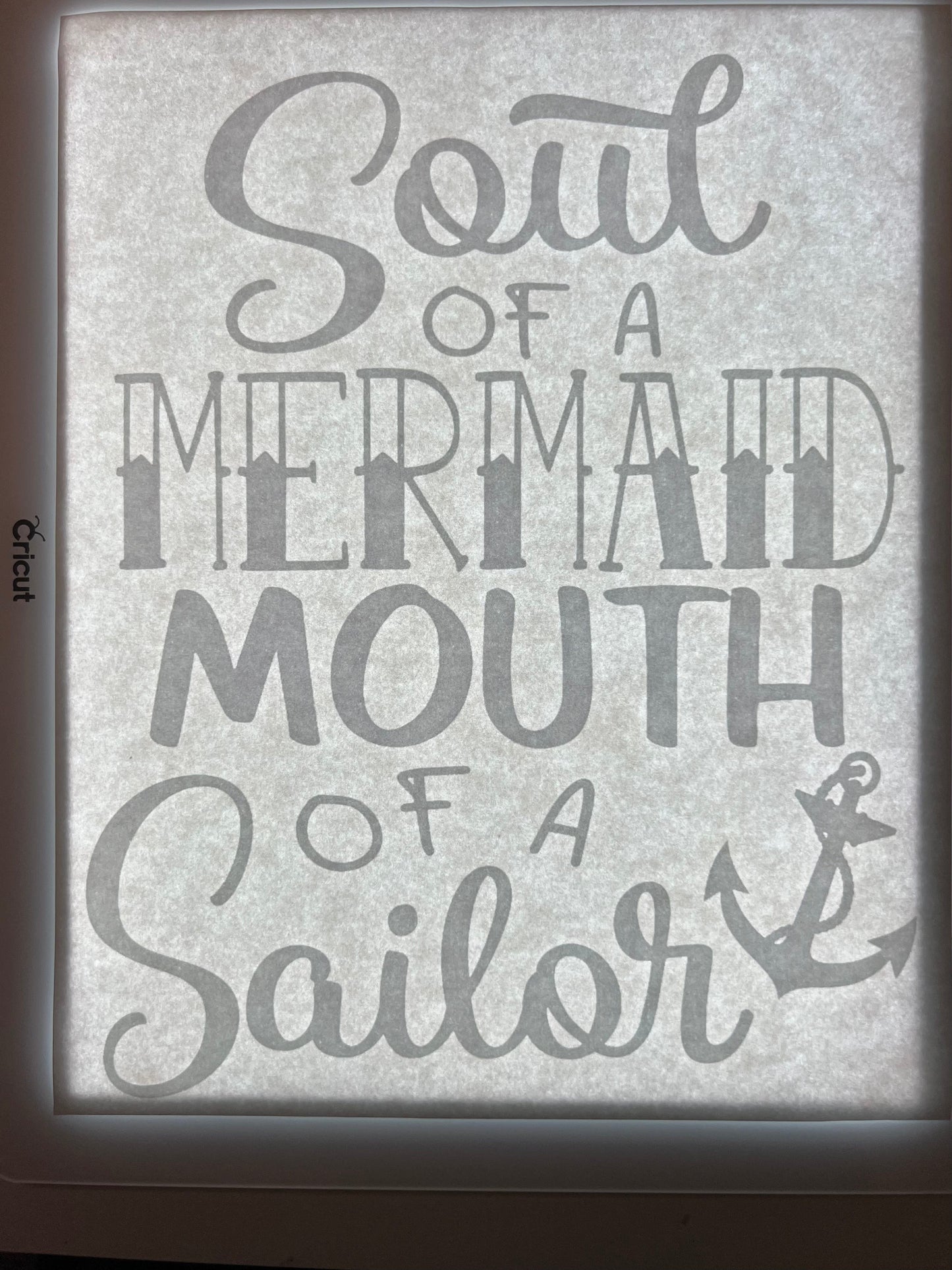 Rory Gail Handmade Shirt Soul of a Mermaid (White Ink)