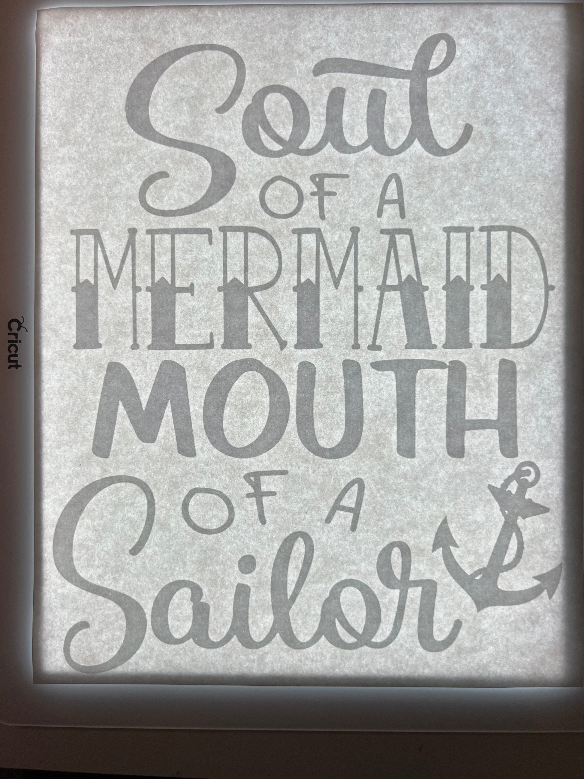 Rory Gail Handmade Shirt Soul of a Mermaid (White Ink)