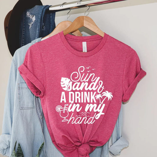 Rory Gail Handmade Shirt Sun Sand Drink