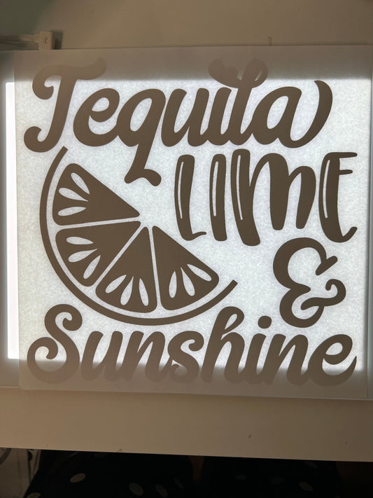 Rory Gail Handmade Shirt Tequila Lime Sunshine (Black Ink)