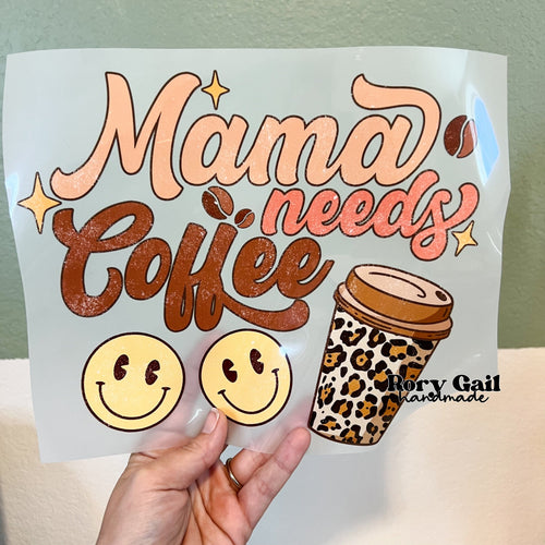 Rory Gail Handmade Shirts & Tops Mama Needs Coffee Adult Tee