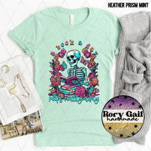 Load image into Gallery viewer, Rory Gail Handmade T-Shirt A Book A Day Adult Tee
