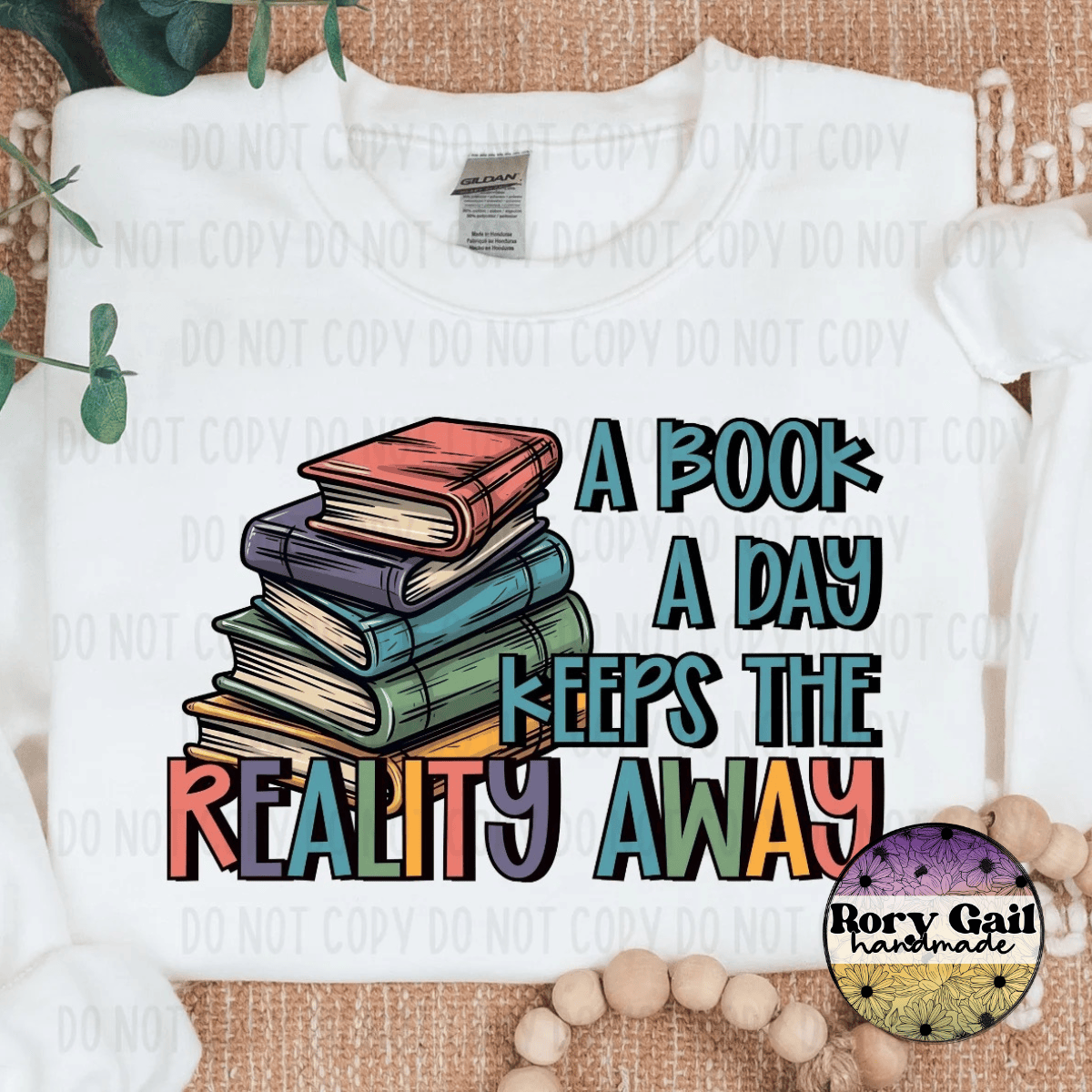 Neon Flamingo T-Shirt A Book A Day Keeps Reality Away Tee