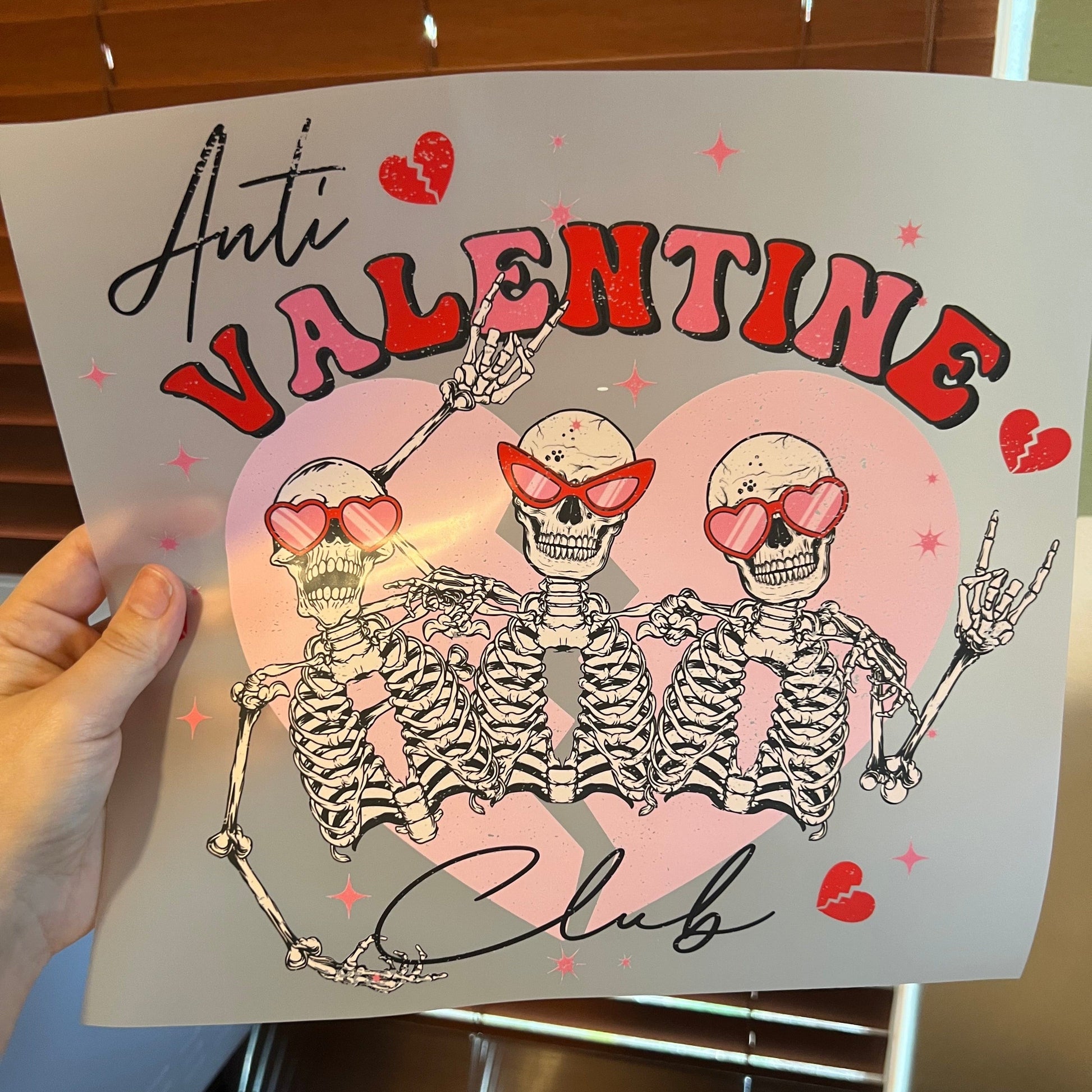 Rory Gail Handmade T-Shirt Anti Valentine Club Adult Tee